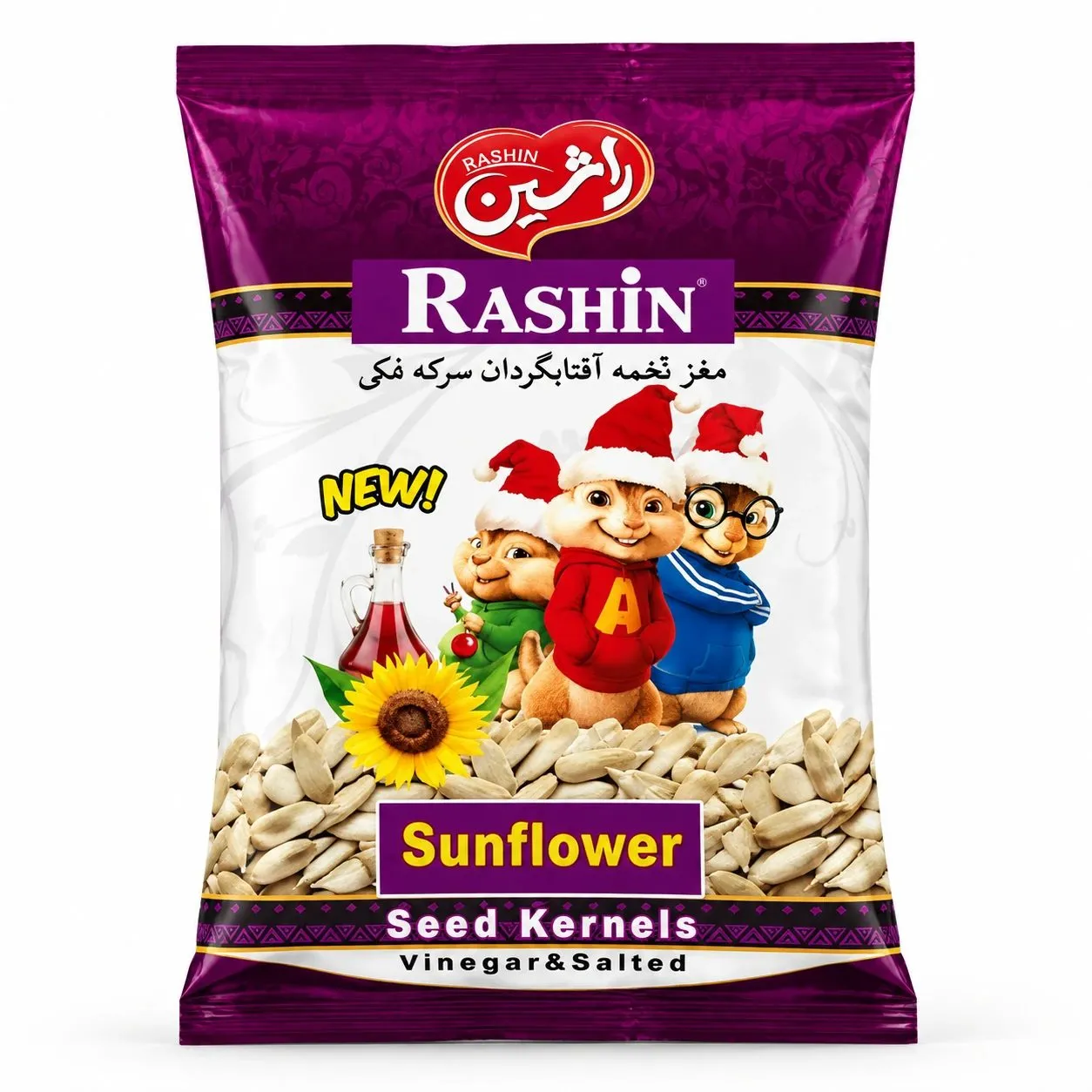 مغز تخمه سرکه نمکی راشین